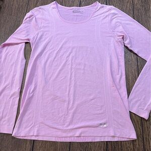 Under Armour Women's Pink Heatgear Long Sleeve Top